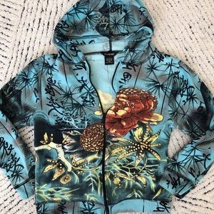 RAAKHEE Crop Hooded Jacket, sz PM